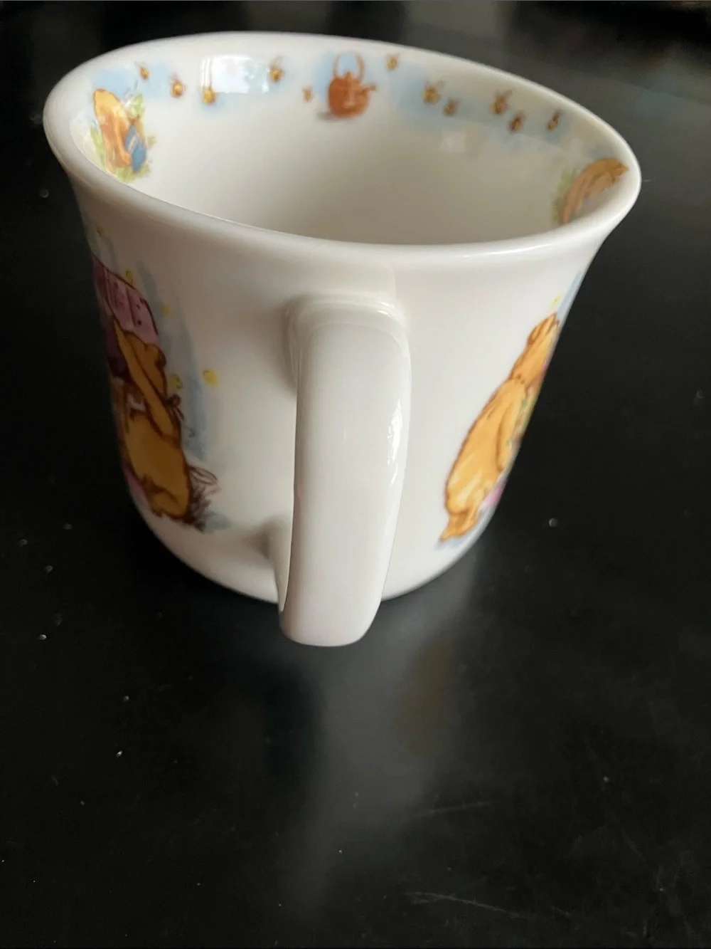 Royal Doulton Children's Two-Handled Mug - Pink, Cream, Blue